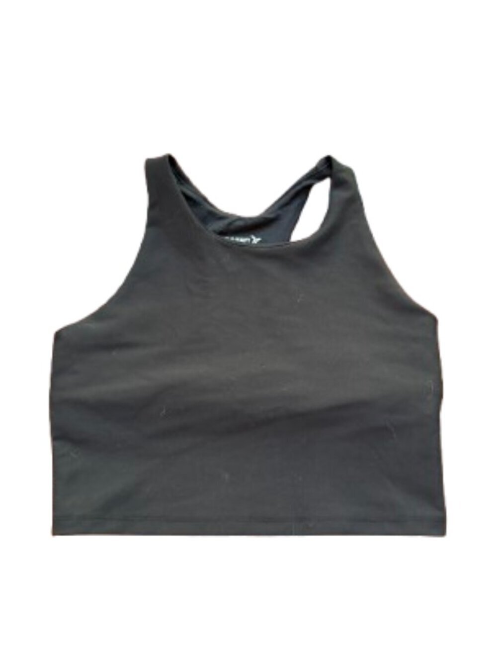 OLD NAVY Active Powersoft Bra Top Crop Tank Top Size Medium 8 Black